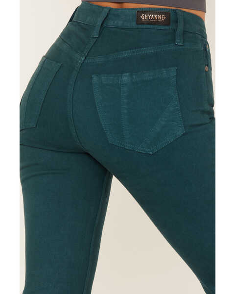 Image #4 - Shyanne Women's High Rise Super Flare Jeans, Deep Teal, hi-res