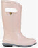 Image #2 - Bogs Girls' Glitter Rain Boots - Round Toe, Rose, hi-res