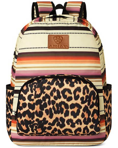 Ariat Serape Cheetah Print Adjustable Strap Backpack, Multi, hi-res