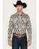 Image #1 - Rock & Roll Denim Men's Southwestern Long Sleeve Pearl Snap Stretch Western Shirt , Sand, hi-res