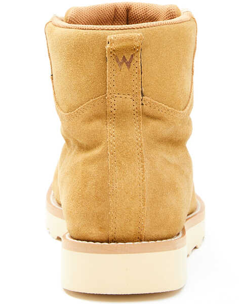 Image #5 - Wrangler Footwear Men's Heritage Wedge Boots - Round Toe, Brown, hi-res
