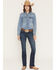 Image #3 - Wrangler Women's Willow Dark Wash Mid Rise Bootcut Ultimate Riding Jeans, Dark Wash, hi-res