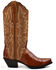 Image #2 - Dan Post Women's Eel Peanut Exotic Western Boot - Snip Toe, Brown, hi-res