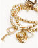 Image #3 - Lainey Wilson Women's Cowboy Hat Charm Stretch Bracelet Set - 3 Piece, Gold, hi-res