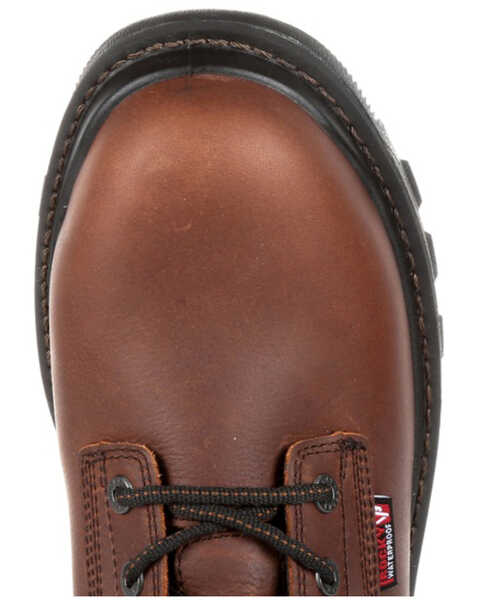 Image #6 - Rocky Men's Rams Horn Waterproof Work Boots - Soft Toe, Dark Brown, hi-res