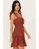Image #2 - Trixxi Women's Smocked Waist Mini Dress, , hi-res