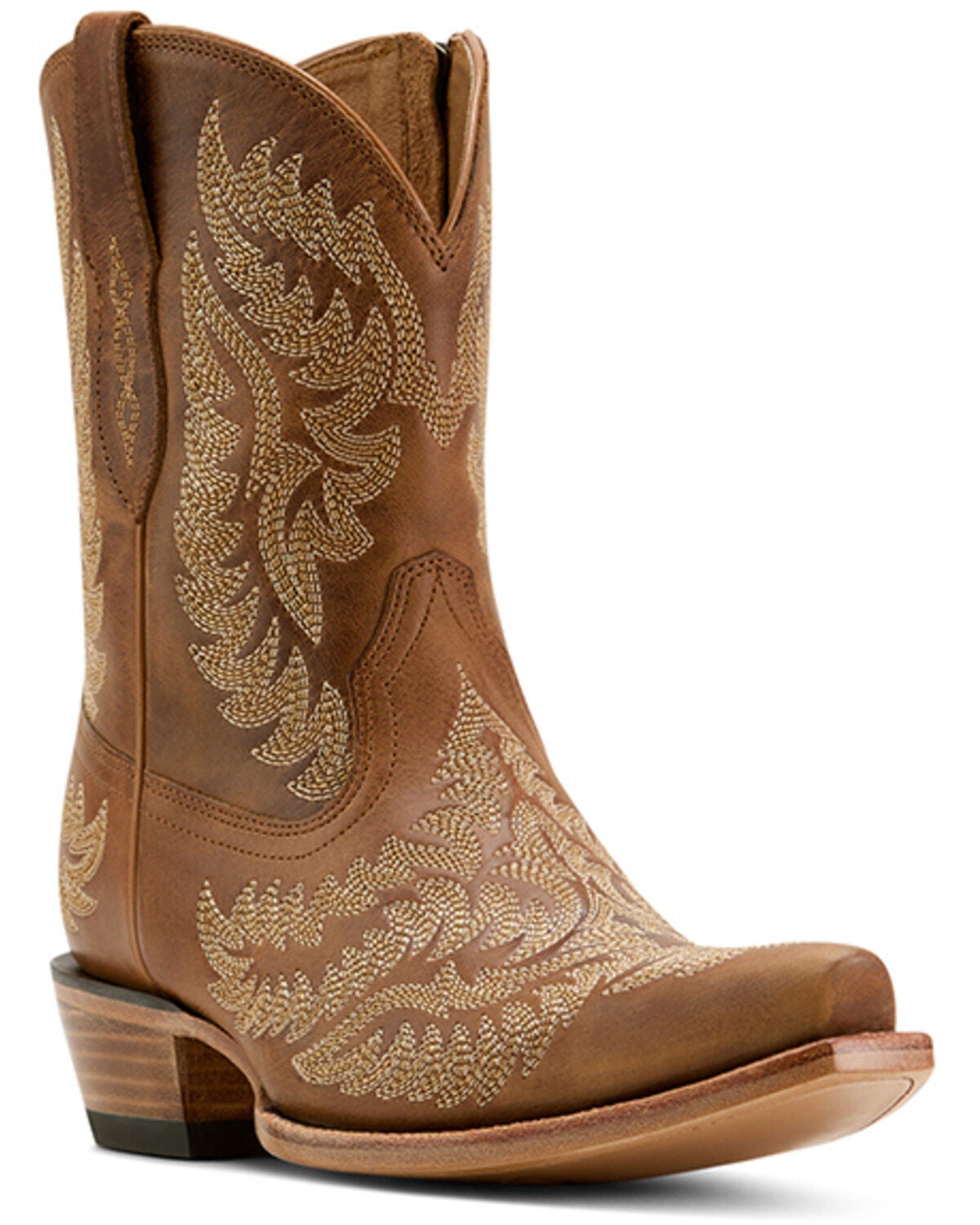 Image #1 - Ariat Women's Cate Western Booties - Snip Toe, Brown, hi-res