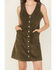 Image #3 - Levi's Women's Vianna Sleeveless Button-Down Corduroy Dress, Green, hi-res