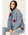 Image #1 - Ariat Women's Medium Wash Rodeo Quincy Denim Trucker Jacket, Medium Wash, hi-res