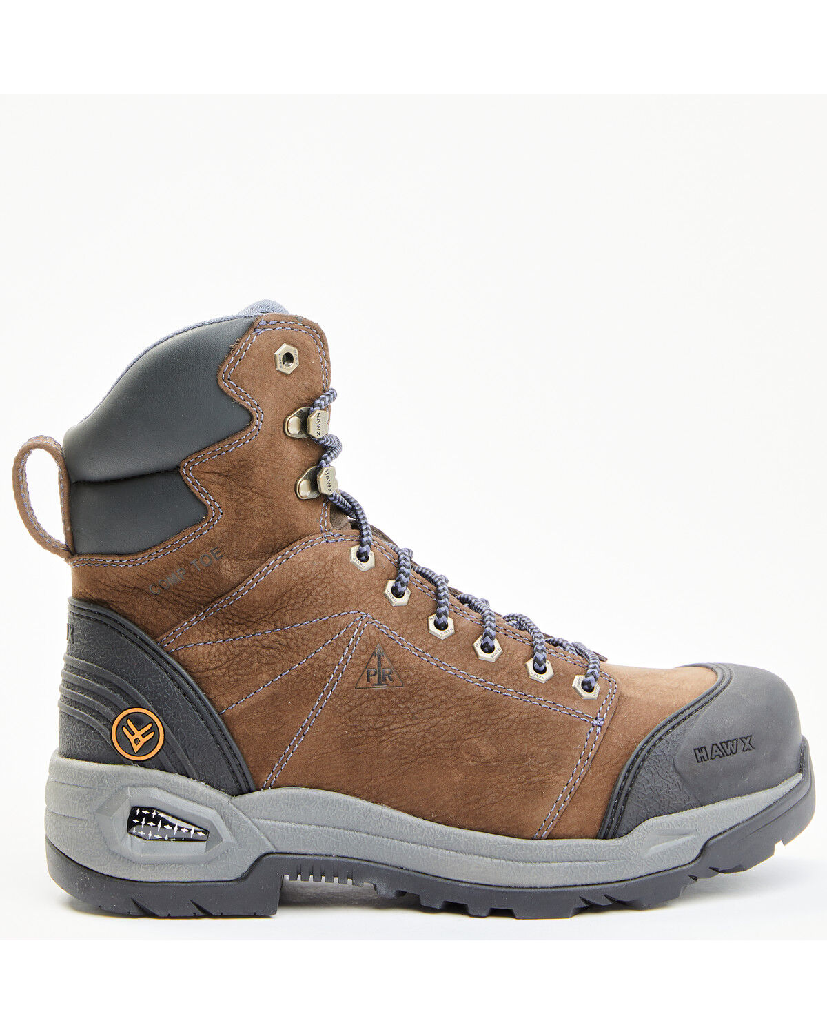 Image #2 - Hawx Men's Lace To Toe Tyche Deep Seated Work Boots - Composite Toe, Chocolate, hi-res