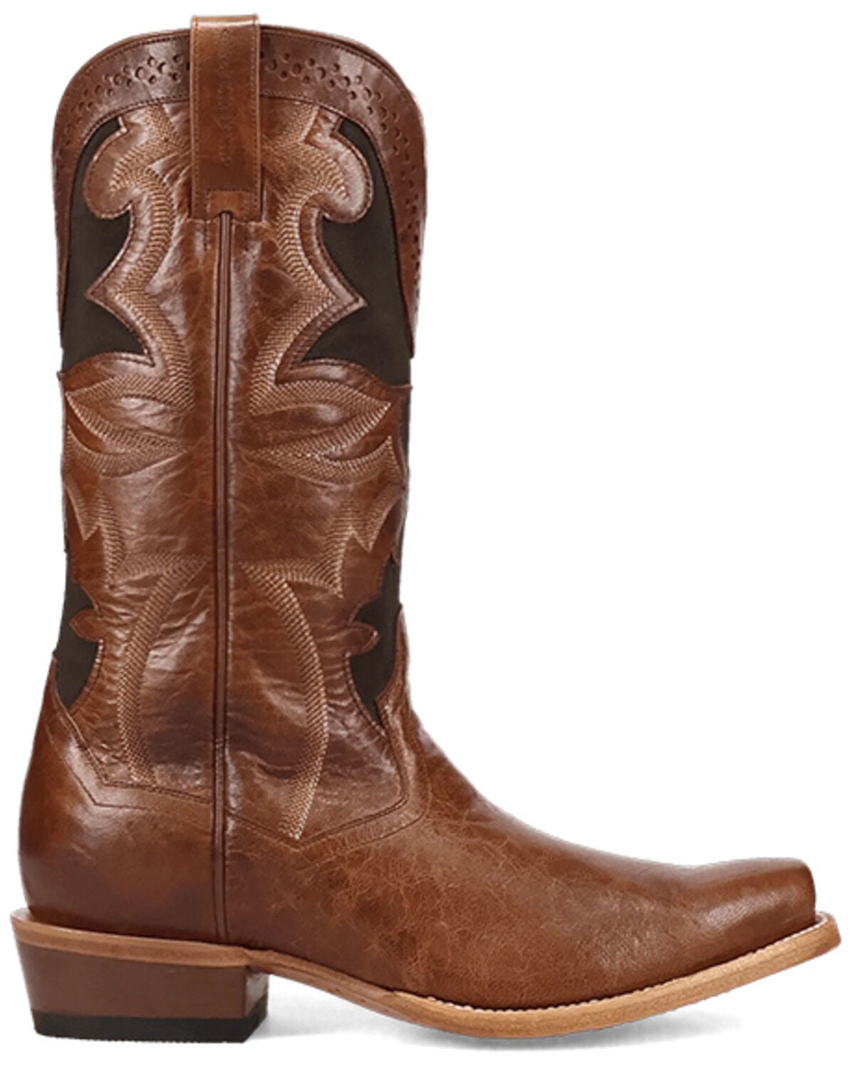 Image #2 - Dan Post Men's Frenchie Western Boots - Square Toe, Tan, hi-res