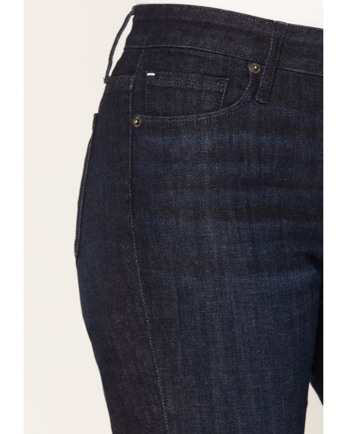 Image #2 - Haddad Women's Deep Ocean Dark Wash Venice Bootcut Stretch Denim Jeans, Dark Wash, hi-res