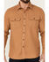 Pendleton Men's Solid Burnside Long Sleeve Button Down Western Flannel Shirt, Tan, hi-res