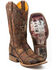 Image #1 - Tin Haul Men's Dead Or Alive Western Boots - Broad Square Toe, Brown, hi-res