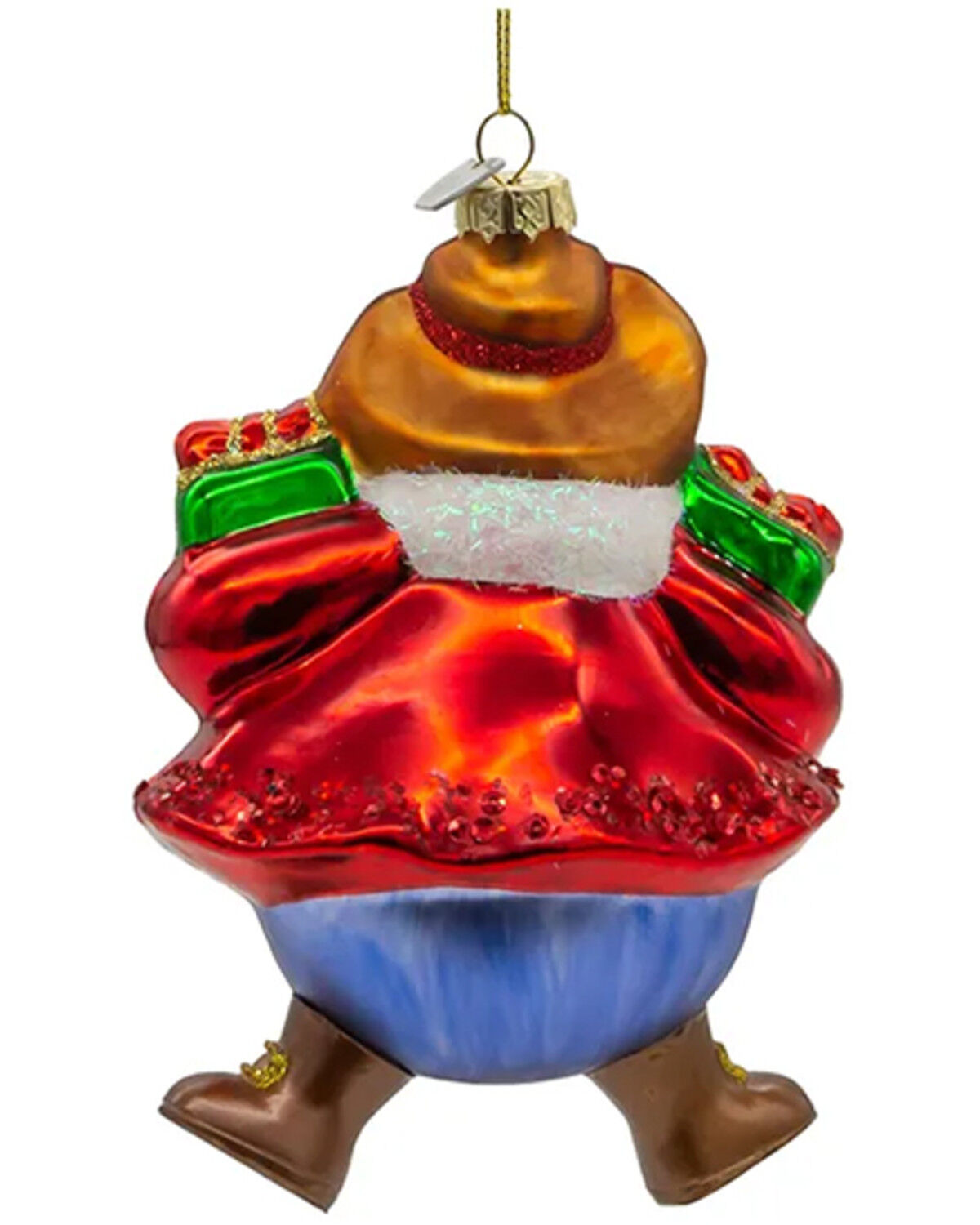 Image #3 - Kurt Adler Noble Gems™ Glass Western Santa Ornament, Multi, hi-res