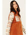 Image #2 - Shyanne Women's Printed Stretch Corduroy Shacket , Caramel, hi-res