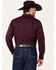 Image #4 - RANK 45® Men's Logo Long Sleeve Button-Down Performance Western Shirt, Grape, hi-res