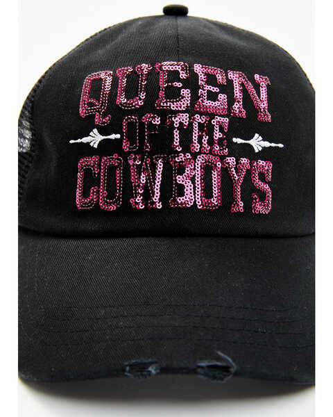 Image #2 - Idyllwind Women's Queen Of The Cowboys Baseball Cap, Black, hi-res