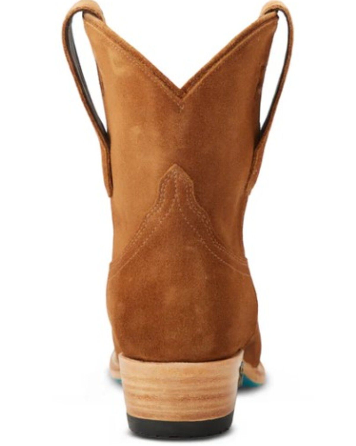 Image #5 - Lane Women's Emma Jane Suede Western Booties - Snip Toe, Brown, hi-res