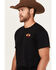 Image #2 - Riot Society Men's Boot Barn Exclusive Native Buffalo Short Sleeve Graphic T-Shirt, Black, hi-res