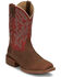 Image #1 - Justin Men's Jackpot Western Boots - Broad Square Toe, Brown, hi-res