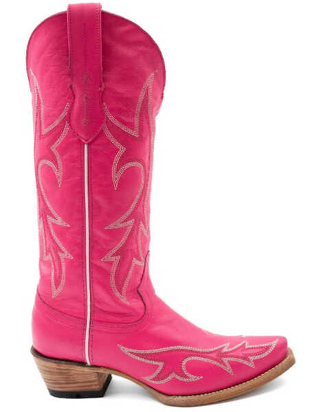 Image #2 - Ferrini Women's Scarlett Western Boots - Snip Toe , Hot Pink, hi-res