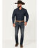 Image #1 - Rock & Roll Denim Men's Dark Vintage Wash Skinny Reflex Denim Jeans, Dark Medium Wash, hi-res