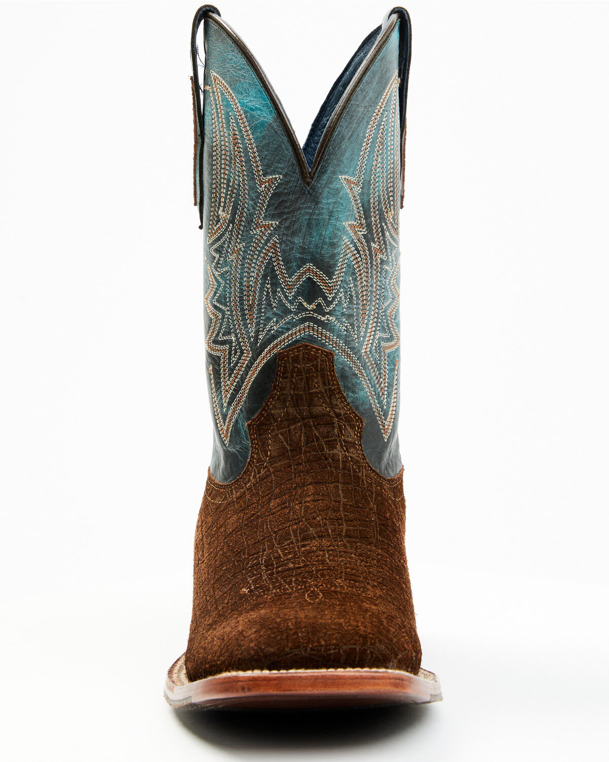 Image #4 - Cody James Men's Blue Collection Western Performance Boots - Broad Square Toe, Brown/blue, hi-res