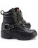 Image #2 - Milwaukee Leather Women's 7" Lace-To-Toe Harness Motorcycle Boots - Round Toe, Black, hi-res