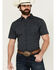Image #1 - Gibson Men's Space Dot Geo Print Short Sleeve Button-Down Western Shirt , Navy, hi-res