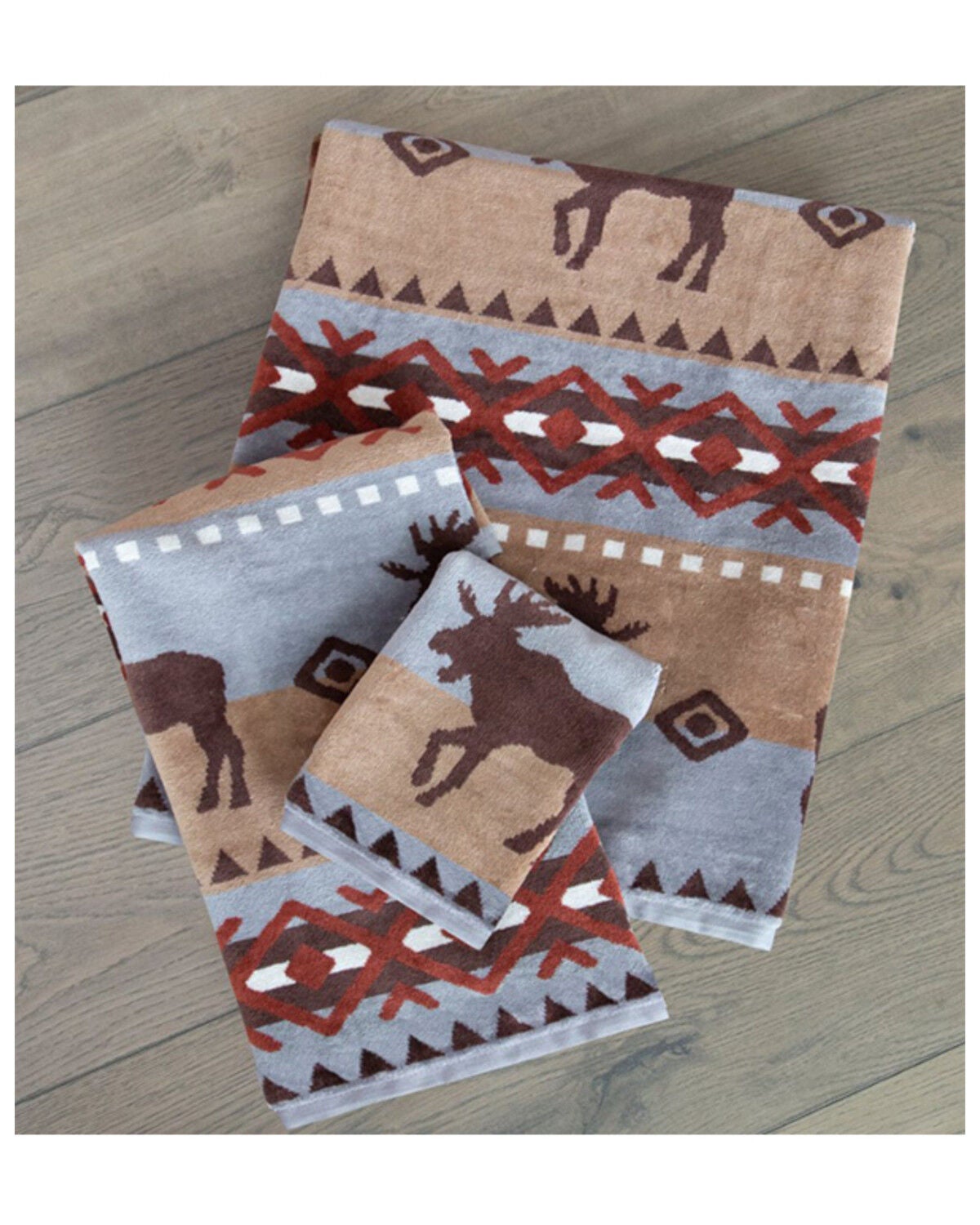 Carstens Home Moose Towel Set - 3 Piece, Multi, hi-res