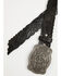 Image #2 - Shyanne Women's Floral Tooled Buckle Belt, Black, hi-res