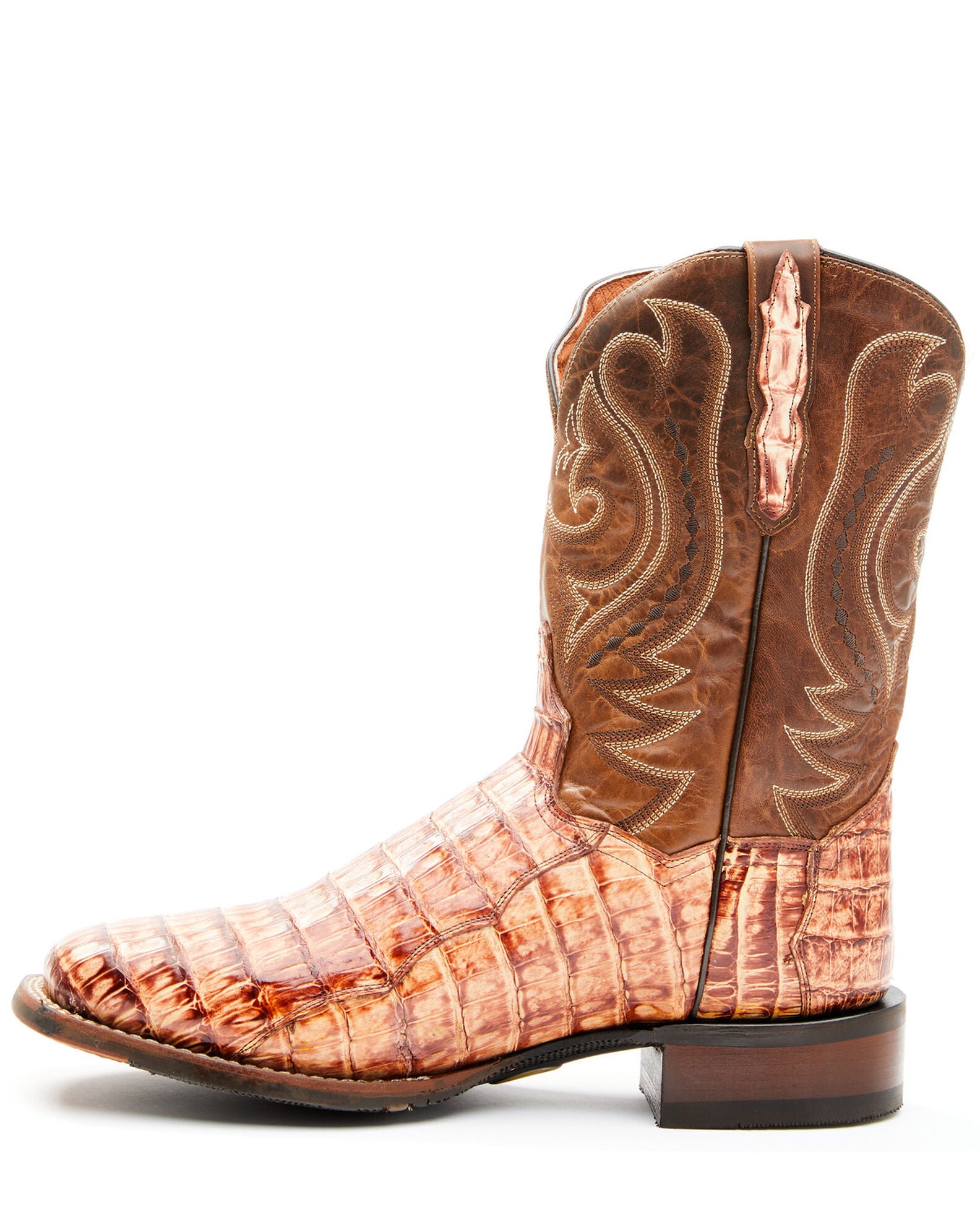 Product Name Dan Post Men's Tan Caiman Belly Western Boots Broad