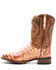 Dan Post Men's Tan Caiman Belly Western Boots - Broad Square Toe , Tan, hi-res