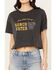 Image #3 - White Crow Women's You Had Me At Ranch Water Short Sleeve Cropped Graphic Tee, Black, hi-res