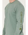 Image #3 - Carhartt Men's Deerborn Logo Loose Fit Long Sleeve Graphic T-Shirt, Sage, hi-res