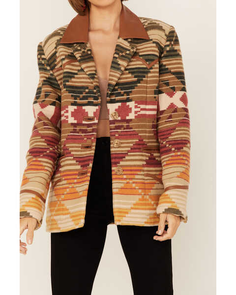 Double D Ranch Women's Serape Embroidered Blanket Jacket, Multi, hi-res