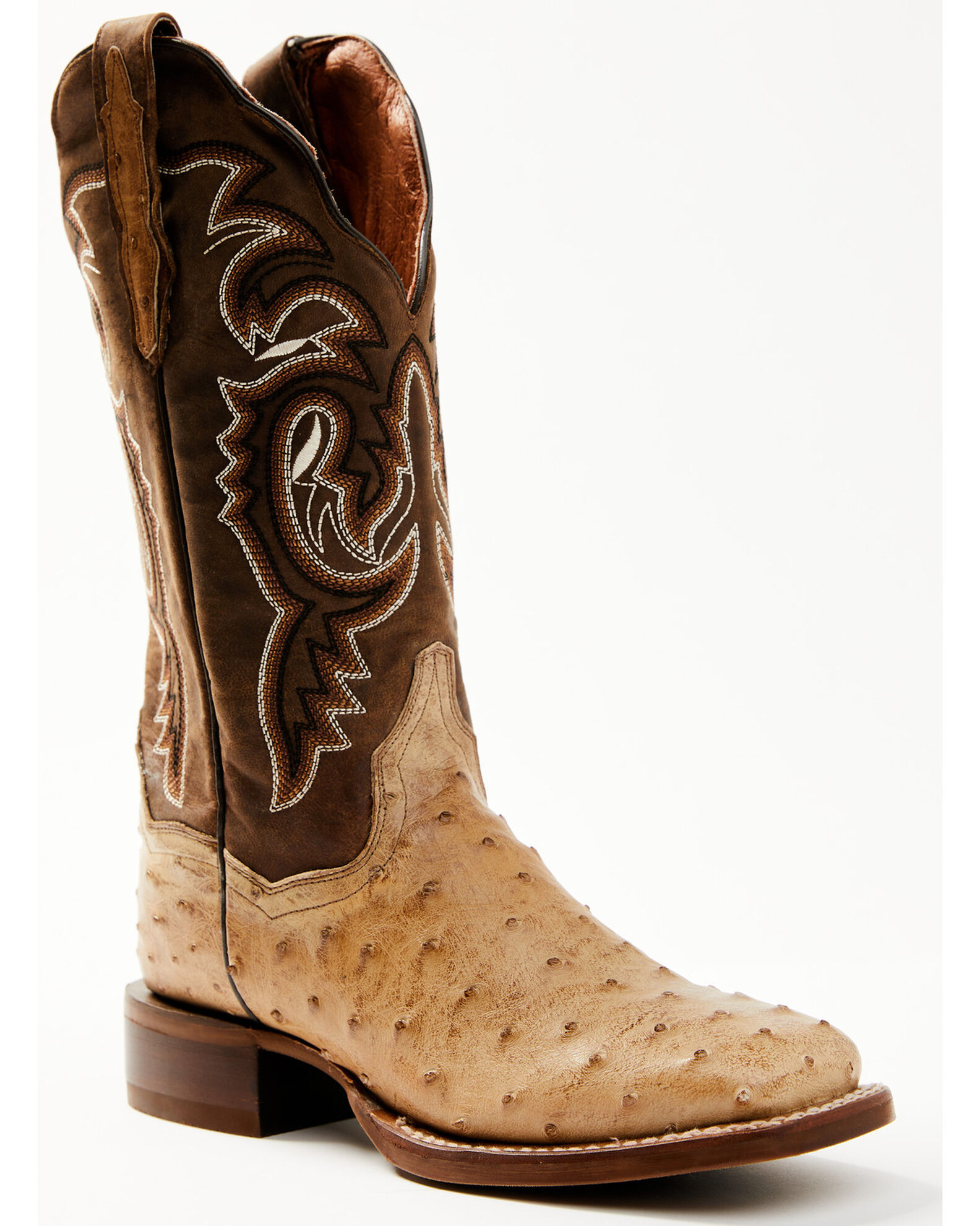 Dan Post Women s Exotic Full Quill Ostrich Western Boots Broad Square Toe Sheplers