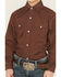 Image #3 - Ely Walker Boys' Solid Long Sleeve Pearl Snap Western Shirt, Chocolate, hi-res