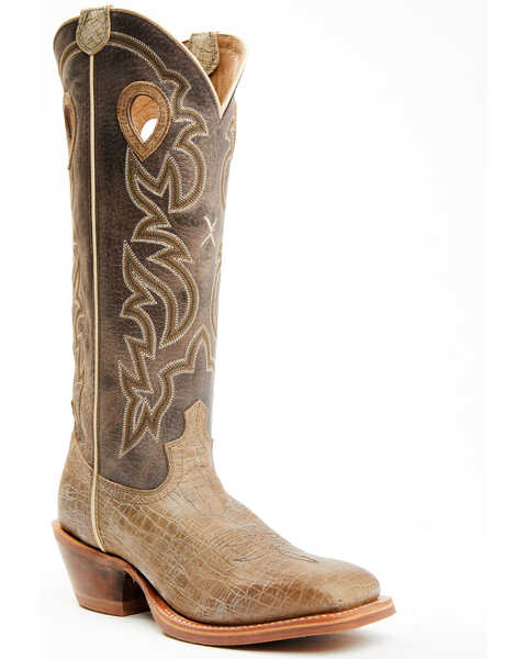 Twisted X Men's Buckaroo Western Boots - Broad Square Toe , Brown, hi-res