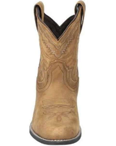 Image #4 - Smoky Mountain Women's Daisy Distressed Western Boots - Medium Toe , Brown, hi-res