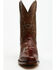Image #4 - Dan Post Men's 12" Exotic Ostrich Leg Western Boots - Square Toe , Brass, hi-res