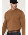 Image #2 - Cody James Men's FR Roughneck Solid Long Sleeve Snap Henley Work Shirt, Khaki, hi-res