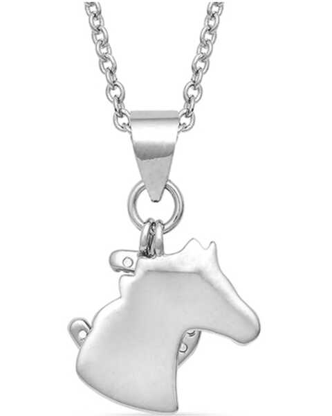 Image #2 - Montana Silversmiths Women's Horsing Around Charm Necklace, Silver, hi-res