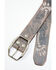 Bed Stu Women's Mohawk Silver Lux Floral Western Belt, Black, hi-res
