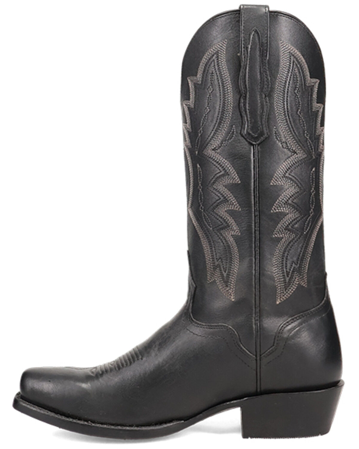 Image #3 - El Dorado Men's Handmade Vanquished Calf Western Boots - Square Toe, Black, hi-res