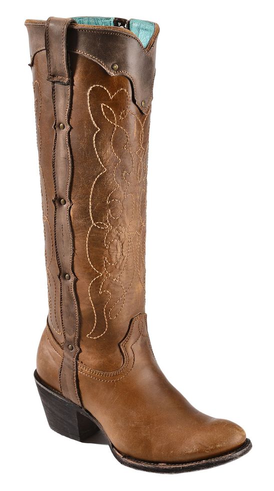 Corral Kats Natural Westport Cowgirl Boots Round Toe Sheplers