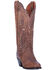Image #1 - Dan Post Women's Tillie Western Boots - Round Toe, Brown, hi-res