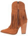 Image #3 - Dingo Women's Crazy Train Leather Booties - Pointed Toe , Caramel, hi-res
