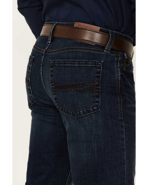 Image #4 - Cody James Core Men's Kick Look Ride Dark Wash Performance Stretch Stackable Straight Jeans, , hi-res